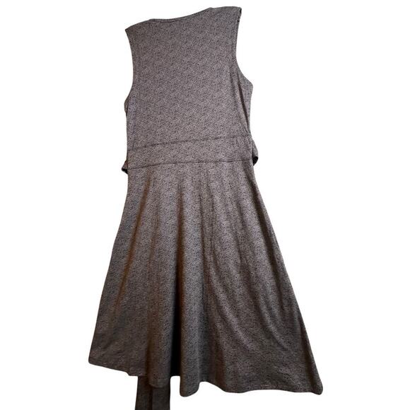 Toad&Co Black Sleeveless V-Neck Cue Wrap Knee Length Dress Sz S Travel Casual - Picture 3 of 16